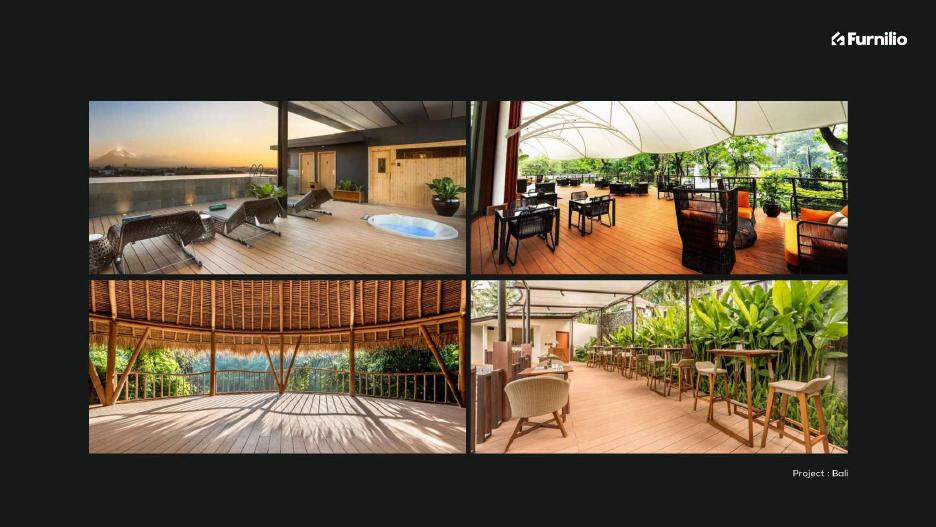Portfolio outdoor WPC deck Bali oleh Furnilio