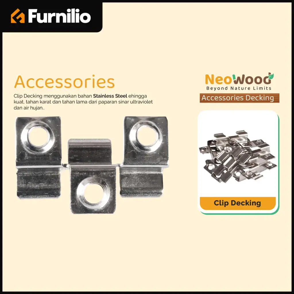 STAINLESS CLIP DECKING+SCREW 