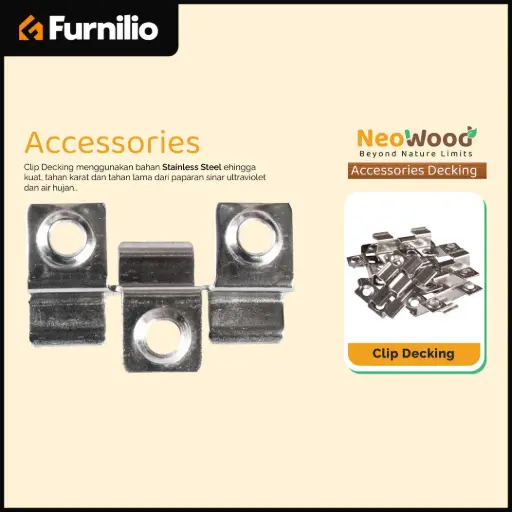[LAIVACC-10002] STAINLESS CLIP DECKING+SCREW 